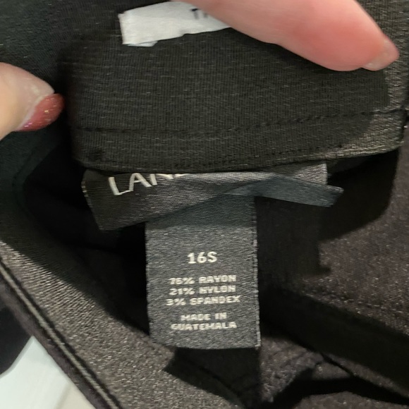 3 pair of size 18 black pants and a white 3/4 sleeve shirt - Picture 4 of 5